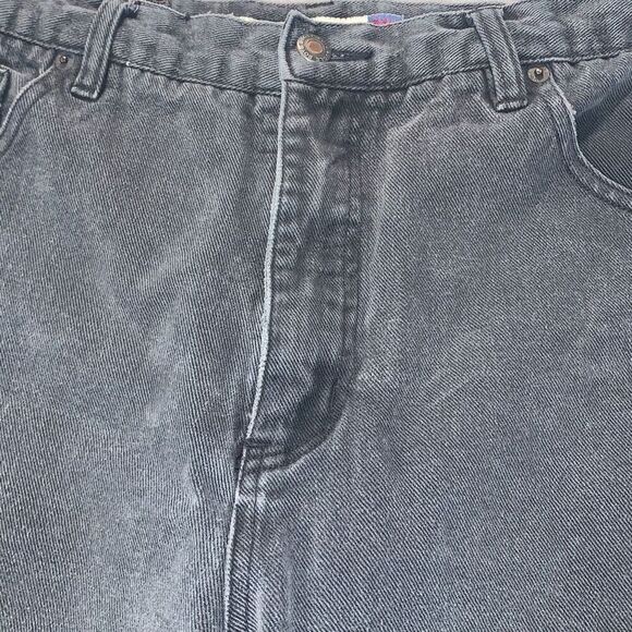 Vintage 90’s Faded Black Bugle Boy 750 Baggy Relaxed Jeans Men’s 36X32 - Picture 4 of 13
